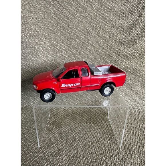Snap On Ford F-150 Pick Up with Custom Load Die Cast 1:38 Red - Picture 1 of 11
